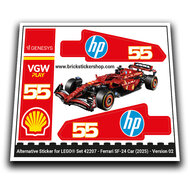 Alternative Sticker for Set 42207 - Ferrari SF-24 Car (Version 02)