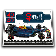 Alternative Sticker for Set 42206 - Oracle Red Bull Racing RB20 Car (Version 04)