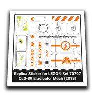 Replacement Sticker for Set 70707 - CLS-89 Eradicator Mech