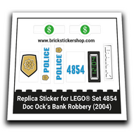 Replacement Sticker for Set 4854 - Doc  Ock&#039;s Bank Robbery