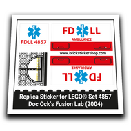 Replacement Sticker for Set 4857 - Doc Ock&#039;s Fusion Lab