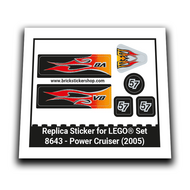 Replacement Sticker for Set 8643 - Power Cruiser