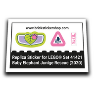 Replacement Sticker for Set 41421 - Baby Elephant Jungle Rescue