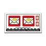 Replacement Sticker for Set 6651 - Post Office, Postkantoor Van