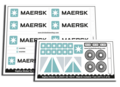 Replacement Sticker for Set 10219 - Maersk Container Train