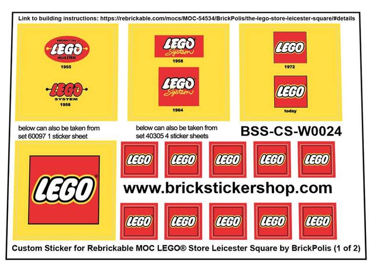 Custom Sticker - LEGO Store Leicester Square by Berthil