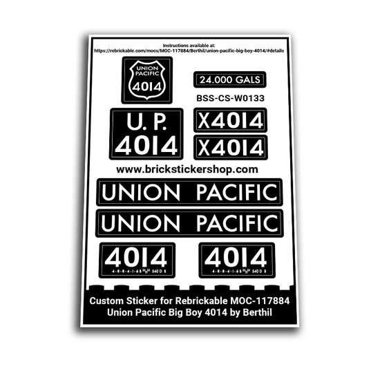 Custom Sticker - Union Pacific Big Boy 4014 by Berthil