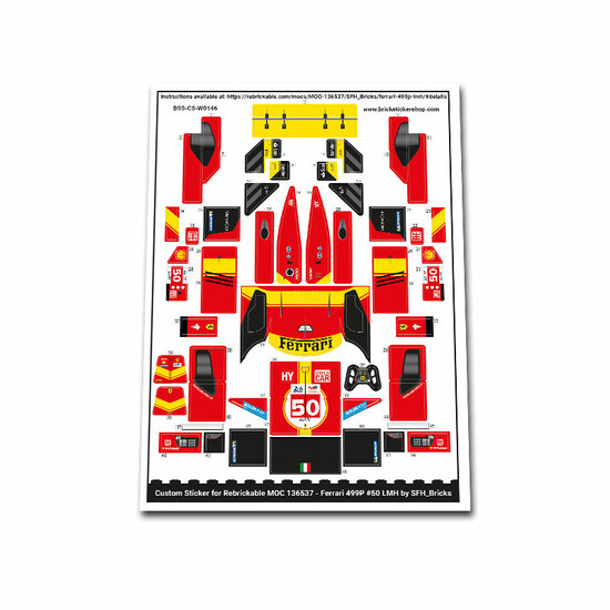 Custom Sticker - Ferrari 499p #50 by SFH_Bricks