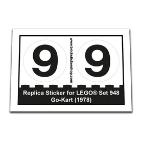Replacement Sticker for Set 948 - Go-Kart