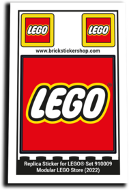 Replacement Sticker for Set 910009 - Modular LEGO Store
