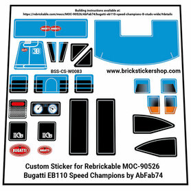 Custom Sticker - Bugatti EB110 Speed Champions by AbFab74
