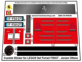 Custom Sticker - Ferrari F50GT by Jeroen Ottens (Red Version)