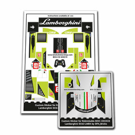 Custom Sticker - Lamborghini SC63 LMDh by SFH_Bricks