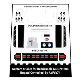 Custom Sticker - Bugatti Centodieci by AbFab74
