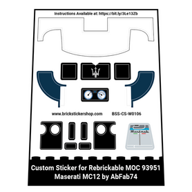 Custom Sticker - Maserati MC12 by AbFab74