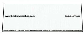 Custom Sticker - Container CHINA SHIPPING 40ft