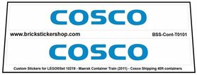 Custom Sticker - Container Cosco 40ft