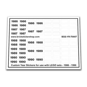 Custom Sticker - Years 1986-1990