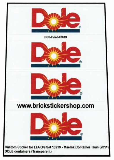 Custom Sticker - Container DOLE - BrickStickerShop