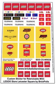 Precut Custom Replacement Stickers for LEGO Store Leicester Square ...