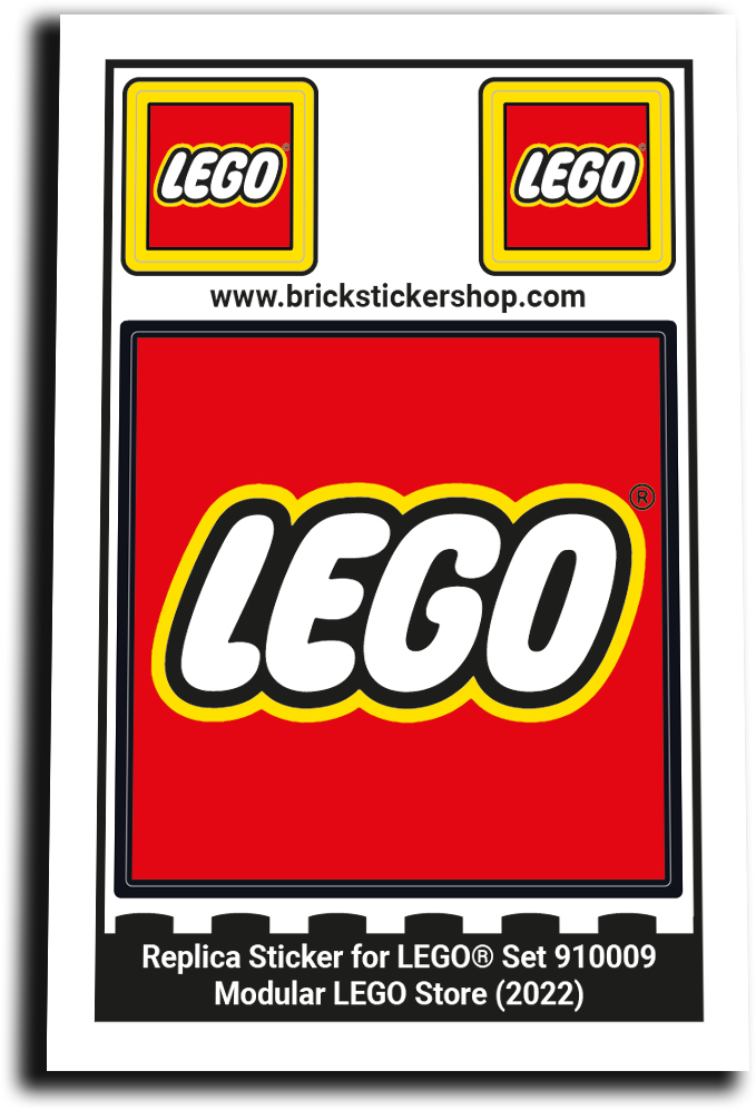 Replacement Sticker for Set 910009 - Modular LEGO Store - BrickStickerShop